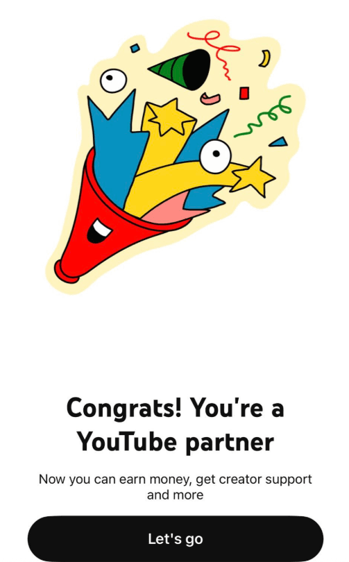 YouTube Partnership Achievement